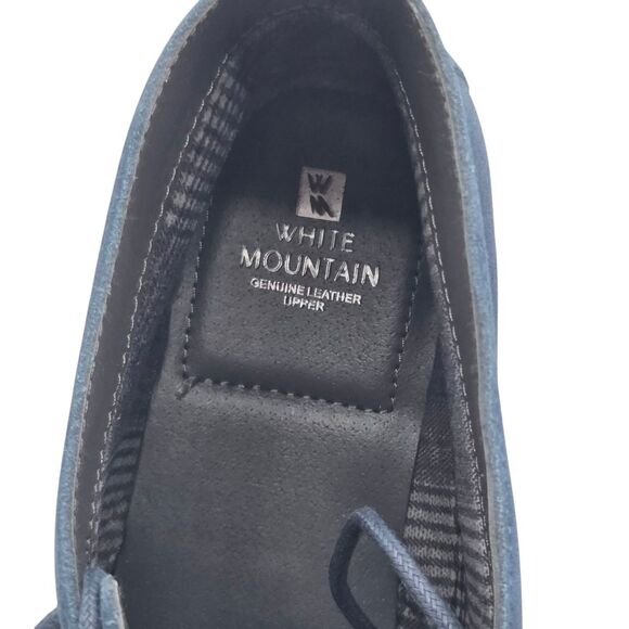 White Mountain Women Auburn Lace Up Ankle Boots Navy Blue 10M Casual All Seasons - Picture 10 of 16